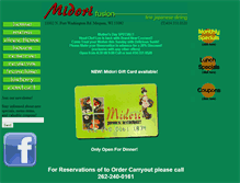 Tablet Screenshot of midorifusion.com